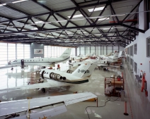 Hangar in Betrieb