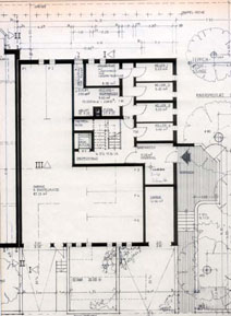 Kellergeschoss + Eingang Zeichnung des Objektes