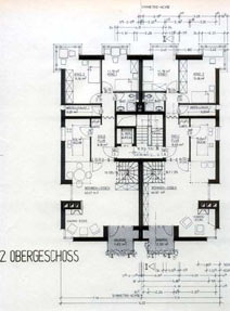 2.Obergeschoss Zeichnung des Objektes